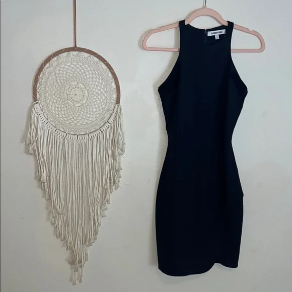 Navy Sleeveless Halter Bodycon Dress - Picture 1 of 3